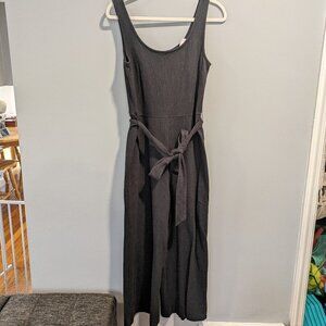 NWT Gap jumpsuit with belted waistband one piece flare 3/4 pant tank